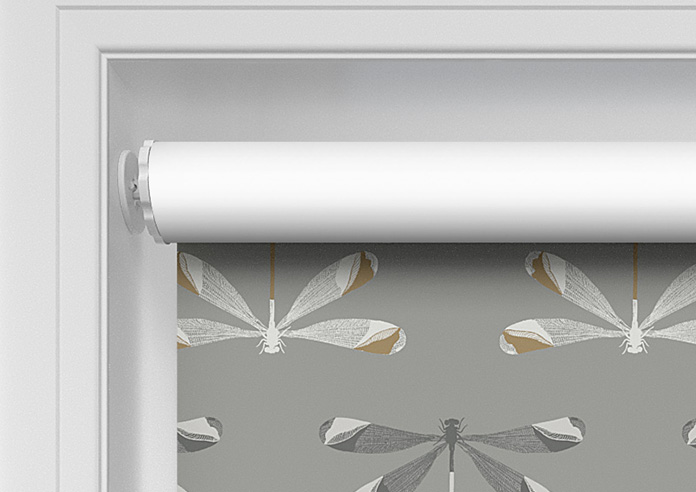 Dragonfly Print, Sanguine Grey - Twist&Fit Roller Blind - Image 10